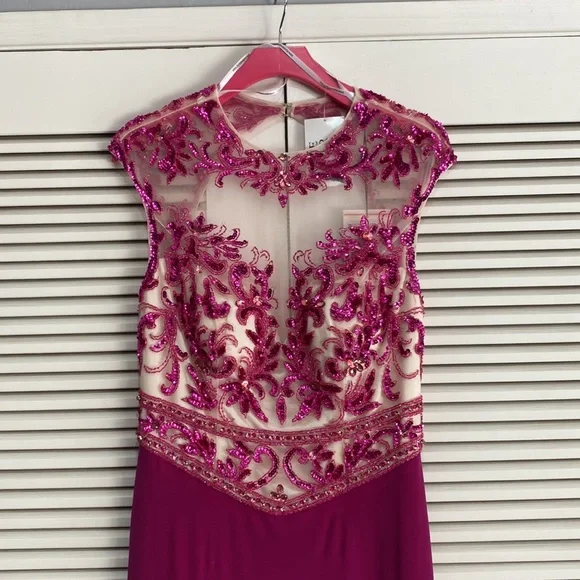 Alyce Paris Hot Pink Evening Gown - Picture 3 of 5